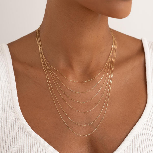 14k Gold Necklace Extender (2 inches) | Linjer Jewelry