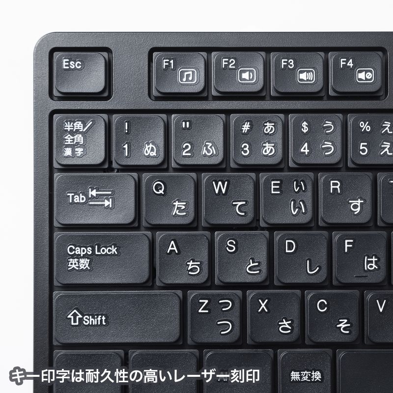 楽天市場】2.4GHz ワイヤレスキーボード テンキーなし メンブレン 静音