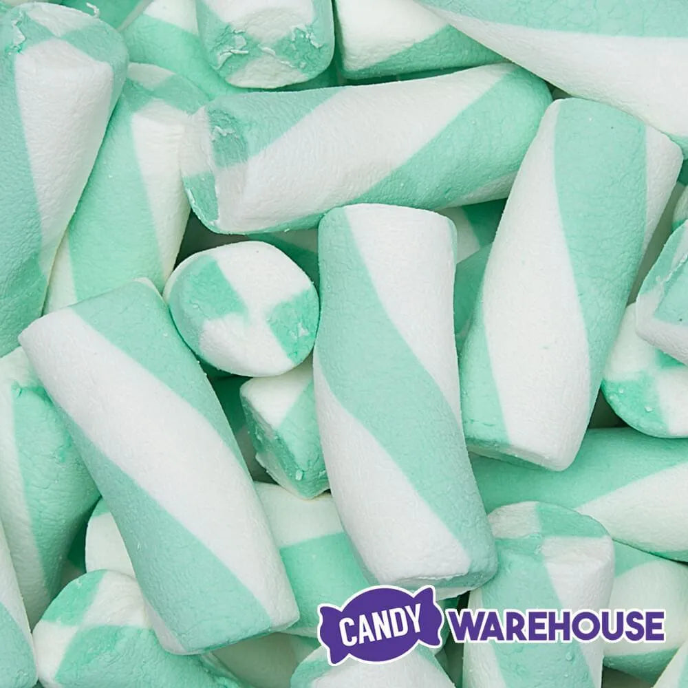 Puffy Poles Jumbo Marshmallow Twists - Teal: 1KG Bag – Candy Warehouse