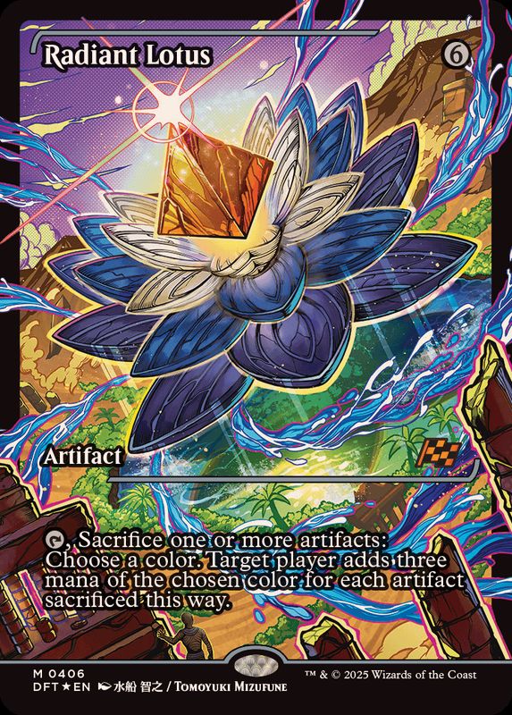 FOIL)(ショーケース枠)光輝の睡蓮/Radiant Lotus《英語》【DFT】