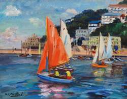 成井弘 「和歌浦風景」 油彩6号｜【Arts Ship】のむら画廊