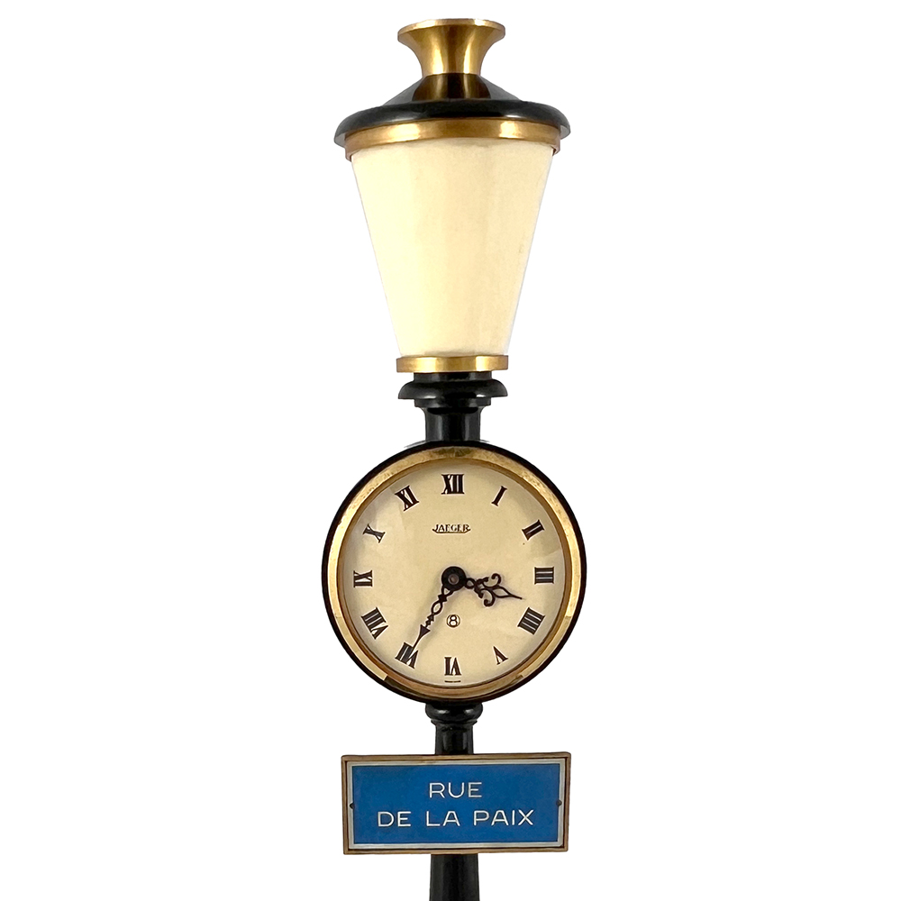 Rue de la Paix novelty lamppost clock by Jaeger Lecoultre (gm4600