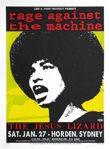 TAZ / タズが製作したRage Against The Machineのシルクスクリーン