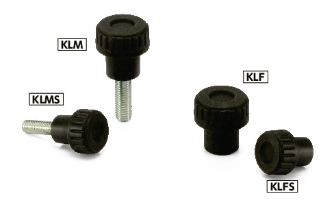 KLMS-32-M6-25｜ロングディンプルノブ D 32 M(並目)ねじの呼び M6