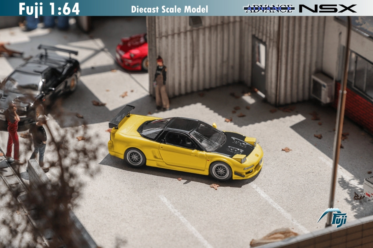 Fuji 1:64 Honda NSX Mk1 NA1 Advance - Yellow – Horizon Diecast