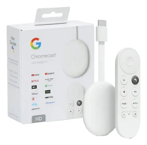 Google Chromecast 4 generación con Google TV blanco | MercadoLibre