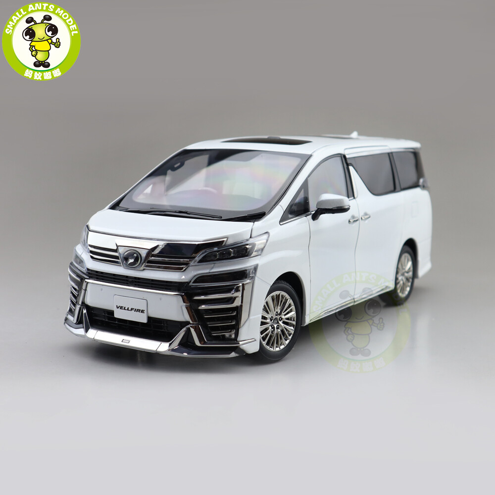 1/18 Toyota Vellfire MPV KENGFAI White RHD Diecast Model Toy Car