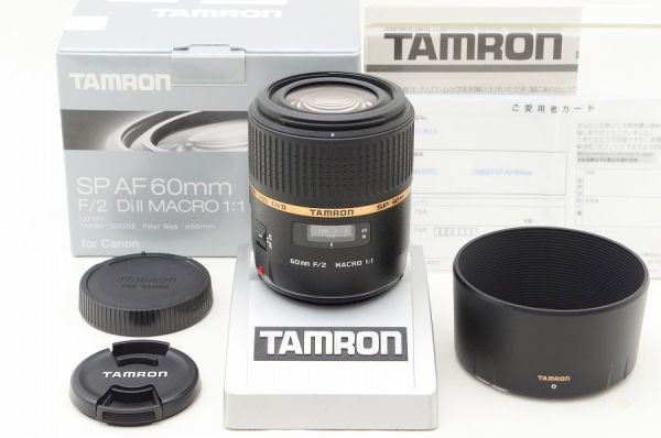 TAMRON SP AF 60mm F2 Di II MACRO G005 Original box Accessories for