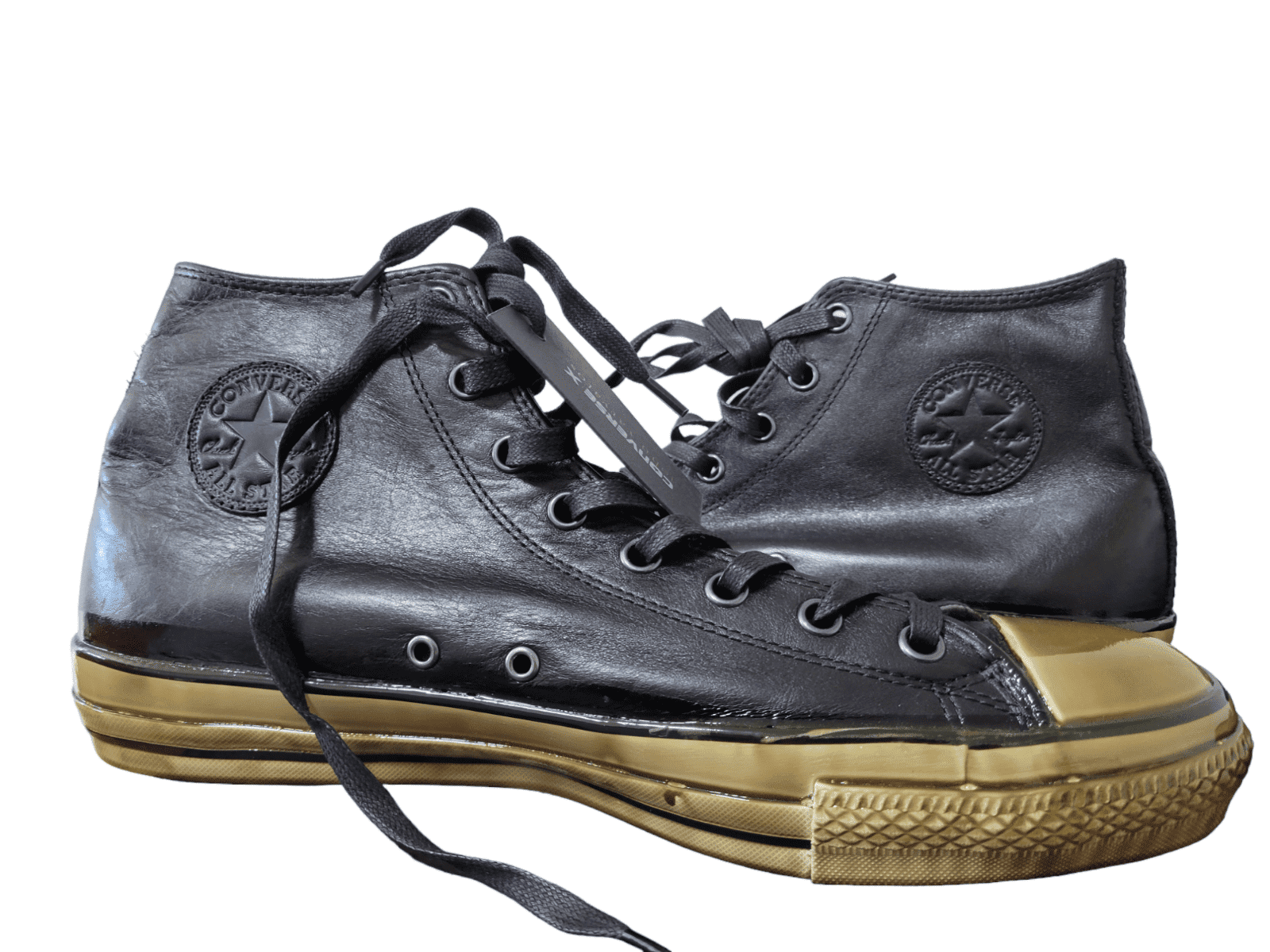 Converse John Varvatos Chuck Taylor Hi Black Leather Sneaker Men's