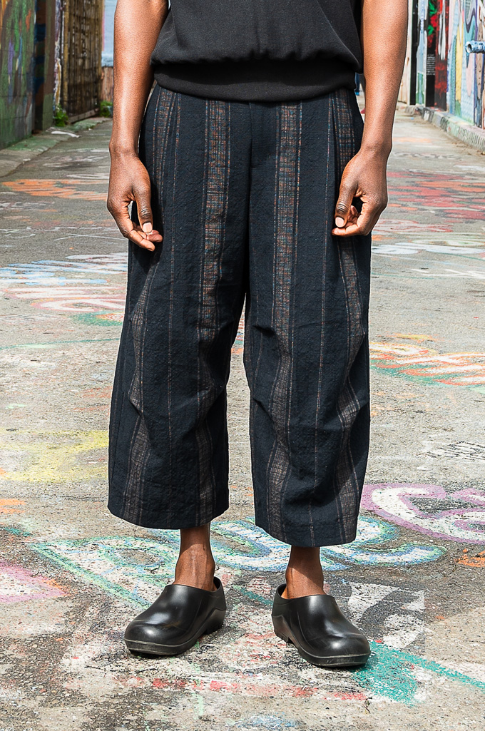 Devoa SPACETIME Wide Leg Cropped Pants - Sun Dried Shizuoka Cotton