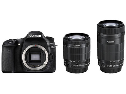 良品 9311ショット キャノン EOS 70D ダブルレンズ/一眼レフカメラ