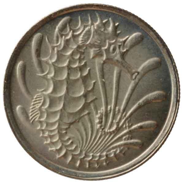 シンガポール 1973年 10ドル 硬貨 ケース付き シンガポール 1973年 10