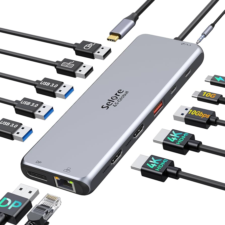 Amazon.co.jp: Selore ドッキングステーション type c USB C