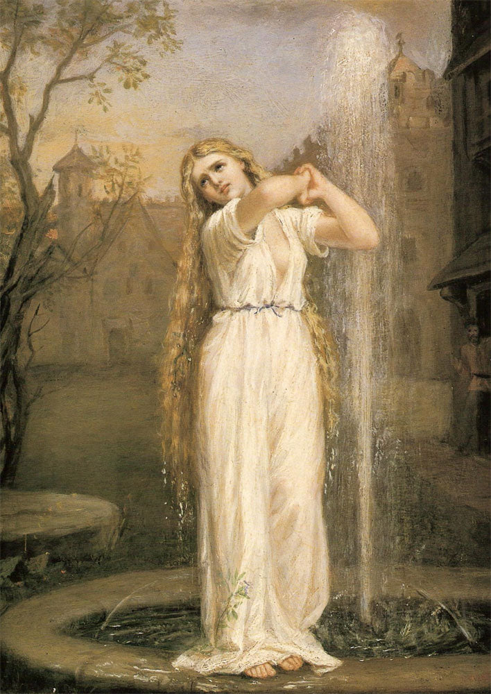 Vintage fantasy poster by John William Waterhouse - Undine