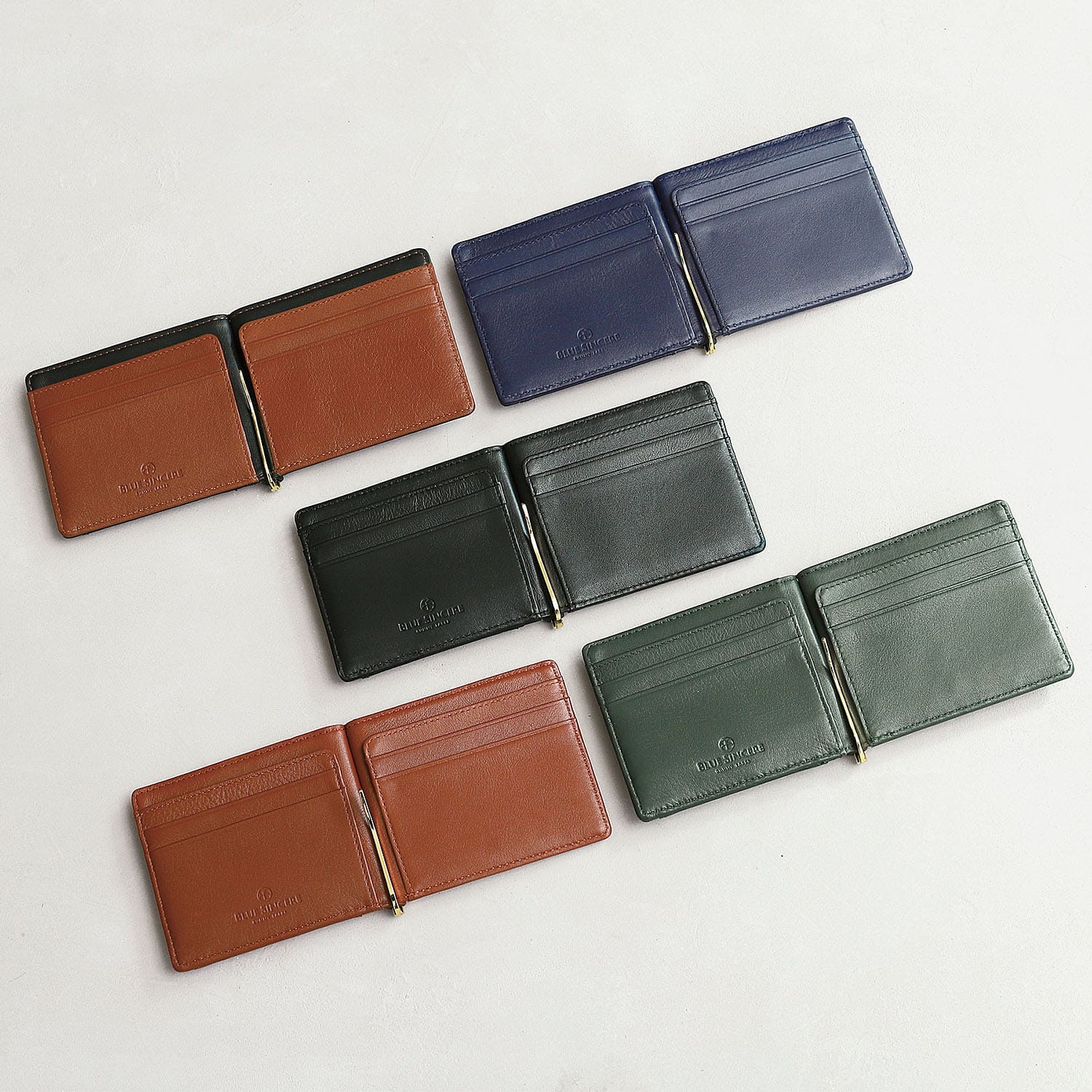 BLUE SINCERE（ブルーシンシア） マネークリップ メンズ 本革 財布 札