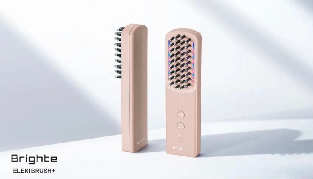 Brighte ELEKI BRUSH+ 美顔器 新品 ピンク 送料無料 ブライト ／ エレキブラシ プラス Brighte ELEKI BRUSH+