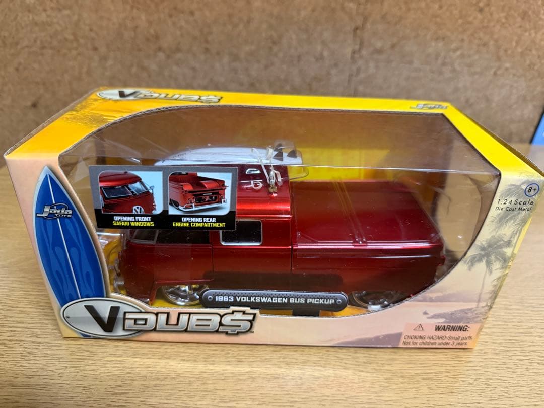 【廃番・希少】1963 Volkswagen Bus Pickup 1/24 JADATOYS 1/24 1963 VOLKSWAGEN BUS PICKUP | CHOPTOP