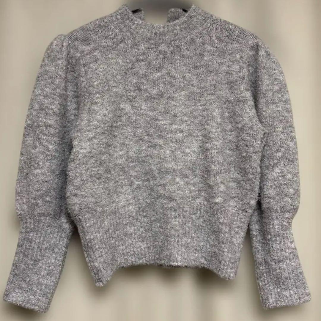 M'S GRACY パフスリーブニット40♡ 新品タグ付き エムズグレイシー パフスリーブニット サイズ40 ブラック