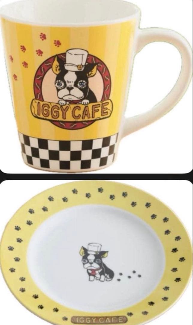 新品 ジョジョワールド IGGY CAFE プレート コーヒーカップ おみくじ付