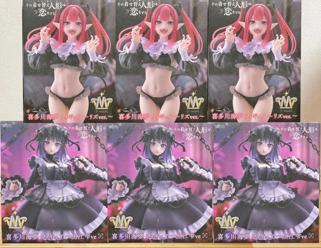 着せ恋 喜多川海夢フィギュア T-most 黒江雫ver.×3 リズver.×3 - メルカリ