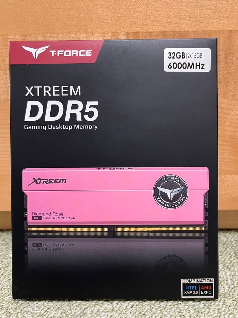 【新品未開封】T-FORCE XTREEM DDR5 32GB 6000MHz XTREEM DDR5 DESKTOP MEMORY BLACK 32GB(2x16GB) 6000MHz CL30 - TEAMGROUP