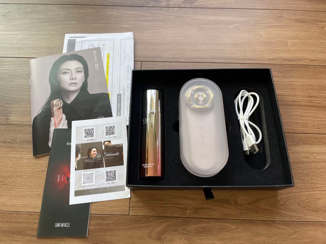 VI-OLA 美顔器 取扱説明書付き 楽天市場】新美顔器 VI-OLA ヴィオーラ（柴咲コウ／セイントミラクル