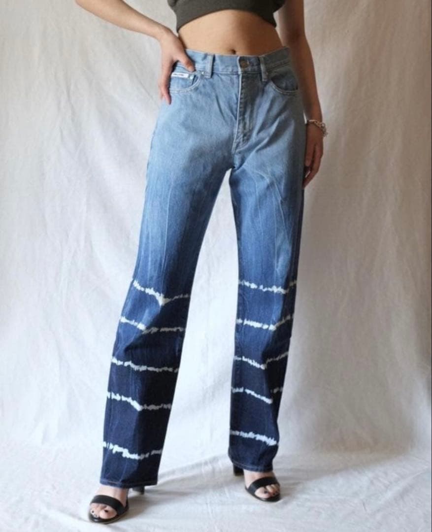 fumika uchida デニム パンツ 34 フミカウチダ DENIM FUMIKA UCHIDA/フミカウチダ】DENIM HIGH-WAIST BUGGY PANTS T-DM002の