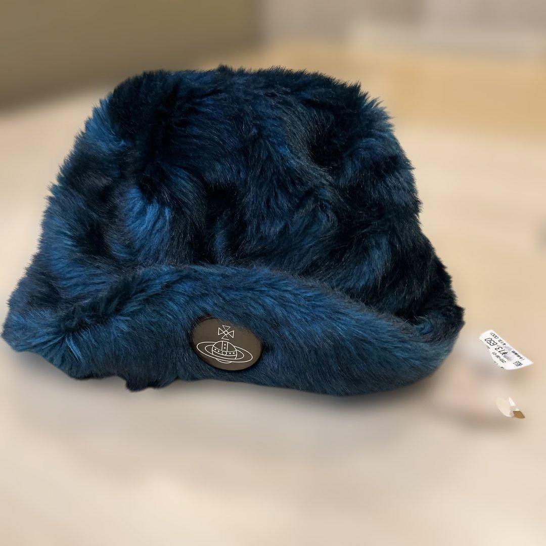 Vivienne Westwood ダークブルー フライトキャップ M ヴィヴィアン ウエストウッド Vivienne Westwood 帽子 ベースボール