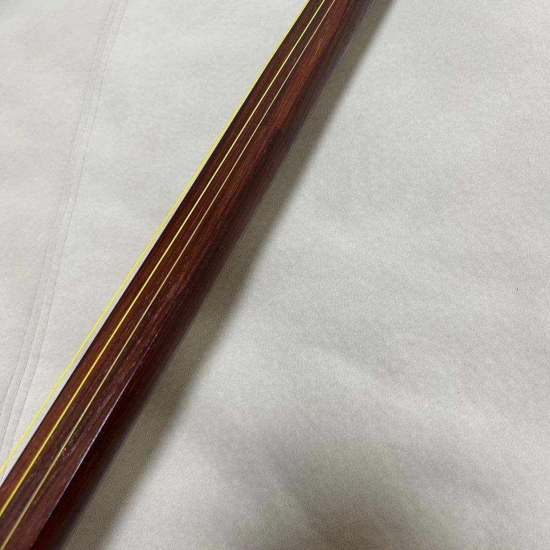 長唄三味線 細棹 本皮 皮破れなし 木製スタンド 長袋、胴袋付き - メルカリ
