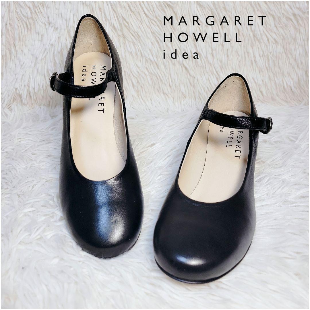 未使用級✨マーガレットハウエル パンプス ストラップ マーガレット・ハウエル アイデア MARGARET HOWELL idea ストラップ