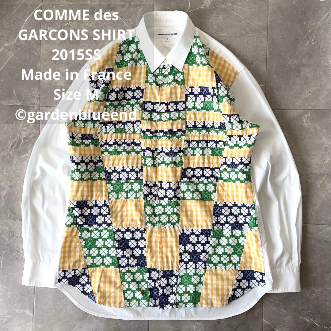 COMME des GARCONS SHIRT 花柄 パッチワーク 切替シャツ COMME des GARCONS SHIRT 花柄 パッチワーク 切替シャツ Comme des