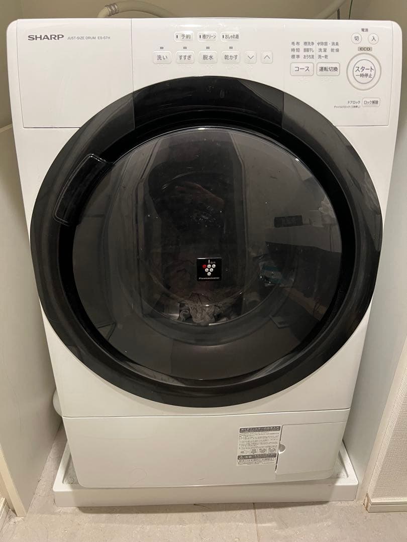 e【2023年製】SHARP ドラム式洗濯機 ES-S7H-WR シャープ ES-S7H-WR [クリスタルホワイト] 価格比較 - 価格.com