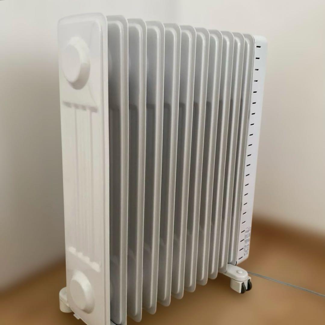 無印良品オイルヒーター　1500W 日本製 MUJI (無印良品) - 無印良品 オイルヒーター 1500W 花粉症の方にとても
