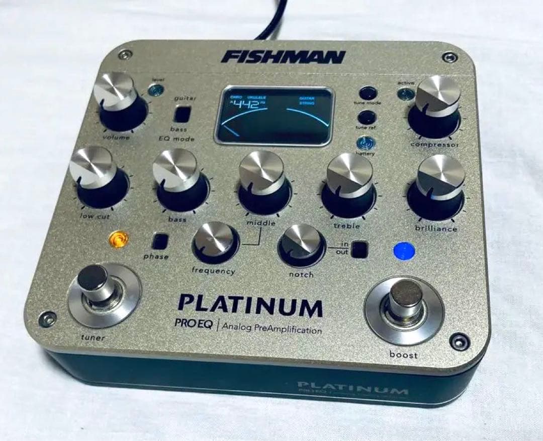 ギター FISHMAN Platinum Pro EQ/DI Analog Preamp Fishman Platinum Pro EQ/DI Analog Preamp Pedal | Sweetwater