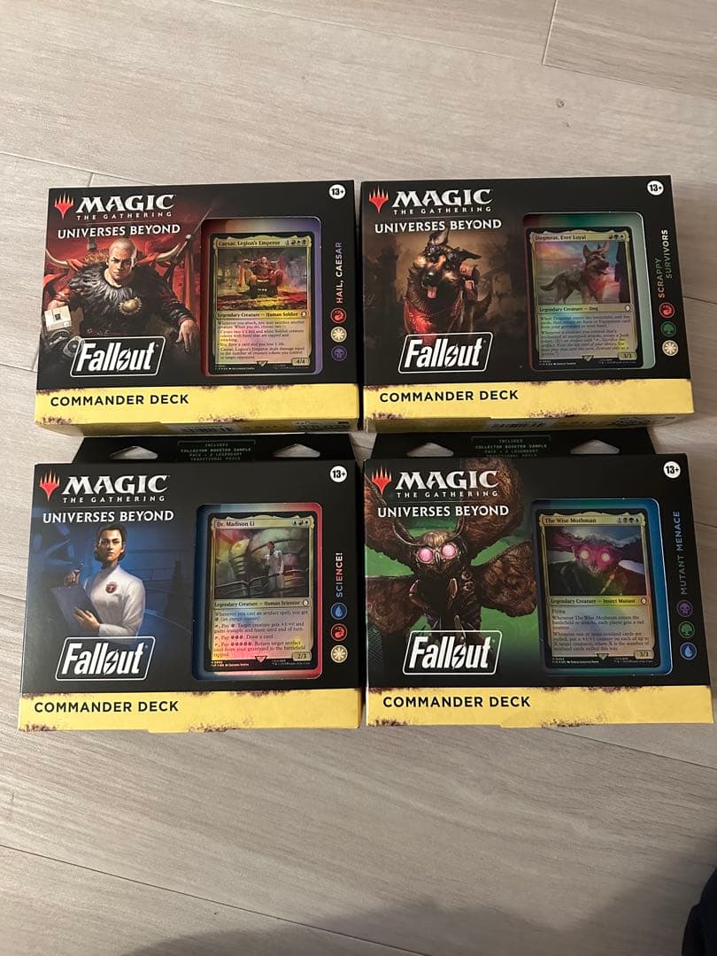 MTG 統率者デッキ Fallout フォールアウト 英語版　　4種セット 楽天市場】【ウィザーズ】MTG Fallout 統率者デッキ 英語版 4種