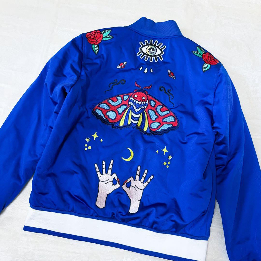 アディダス オリジナルス スタジャン PAKAIAN コラボ 蛾 刺繍 adidas originals 蛾 刺繍 ボンバージャケット 希少 - メルカリ