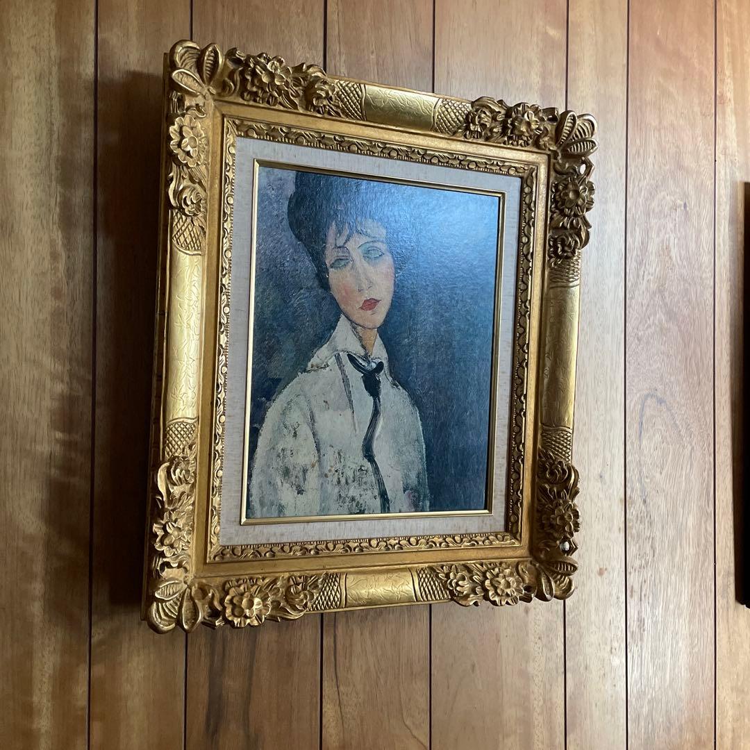モディリアーニ 黒いネクタイの女」複製画 - メルカリ