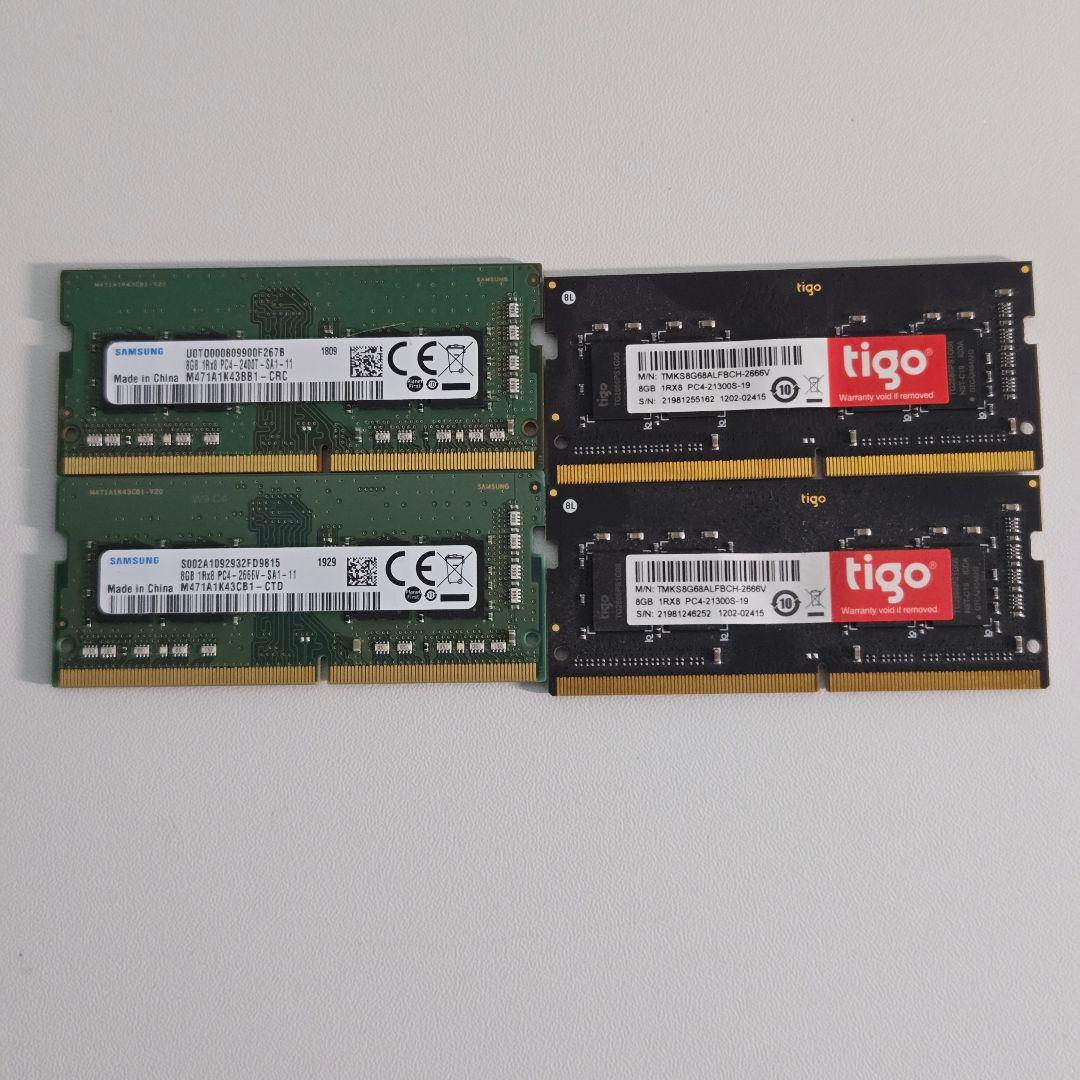 ノートパソコン DDR4 8GBx4 メモリー セット Hanye ノートPC用メモリ PC4-21300(DDR4-2666) 8GB SODIMM Hanye 1.2V