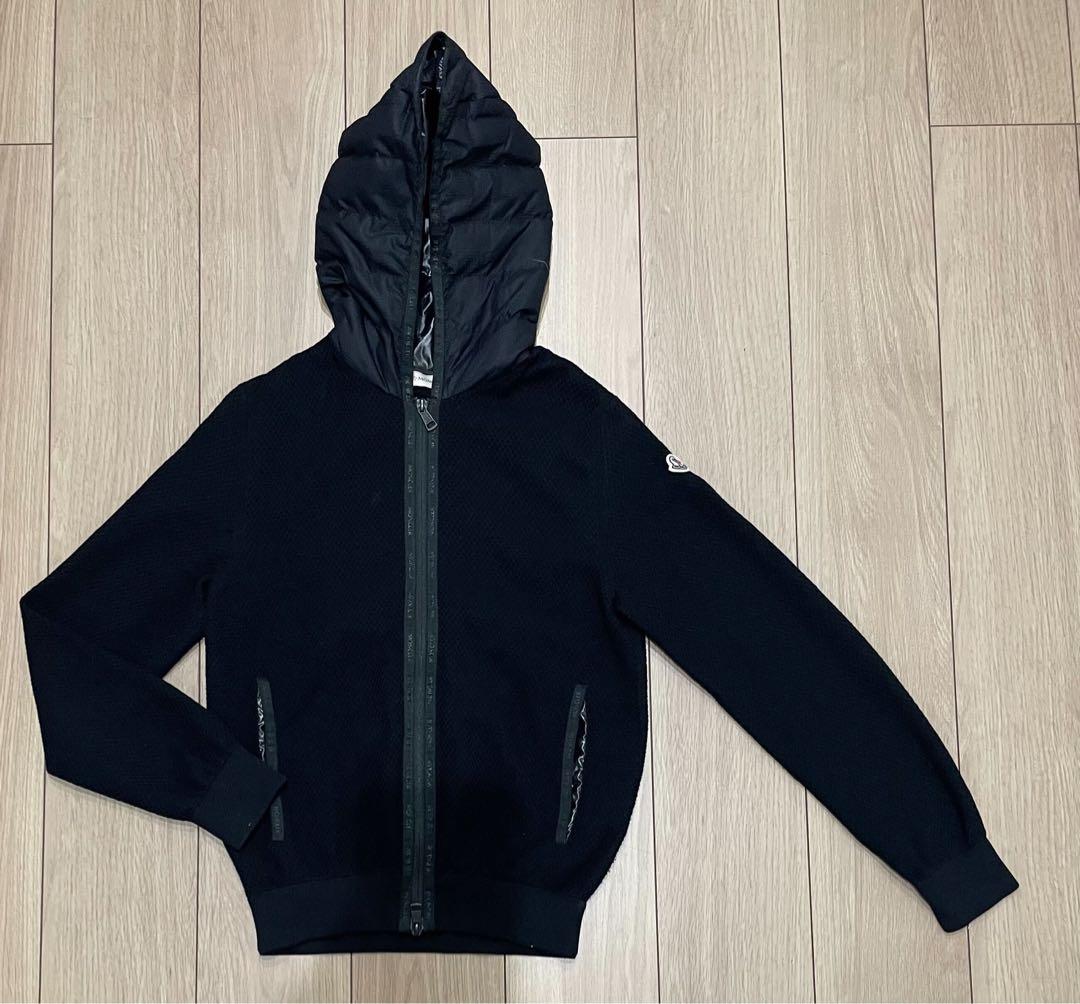 ［極美品］モンクレール　パーカー　ブラック　サイズS MONCLER - ［新品同様］モンクレール ジップアップパーカー ブラック S