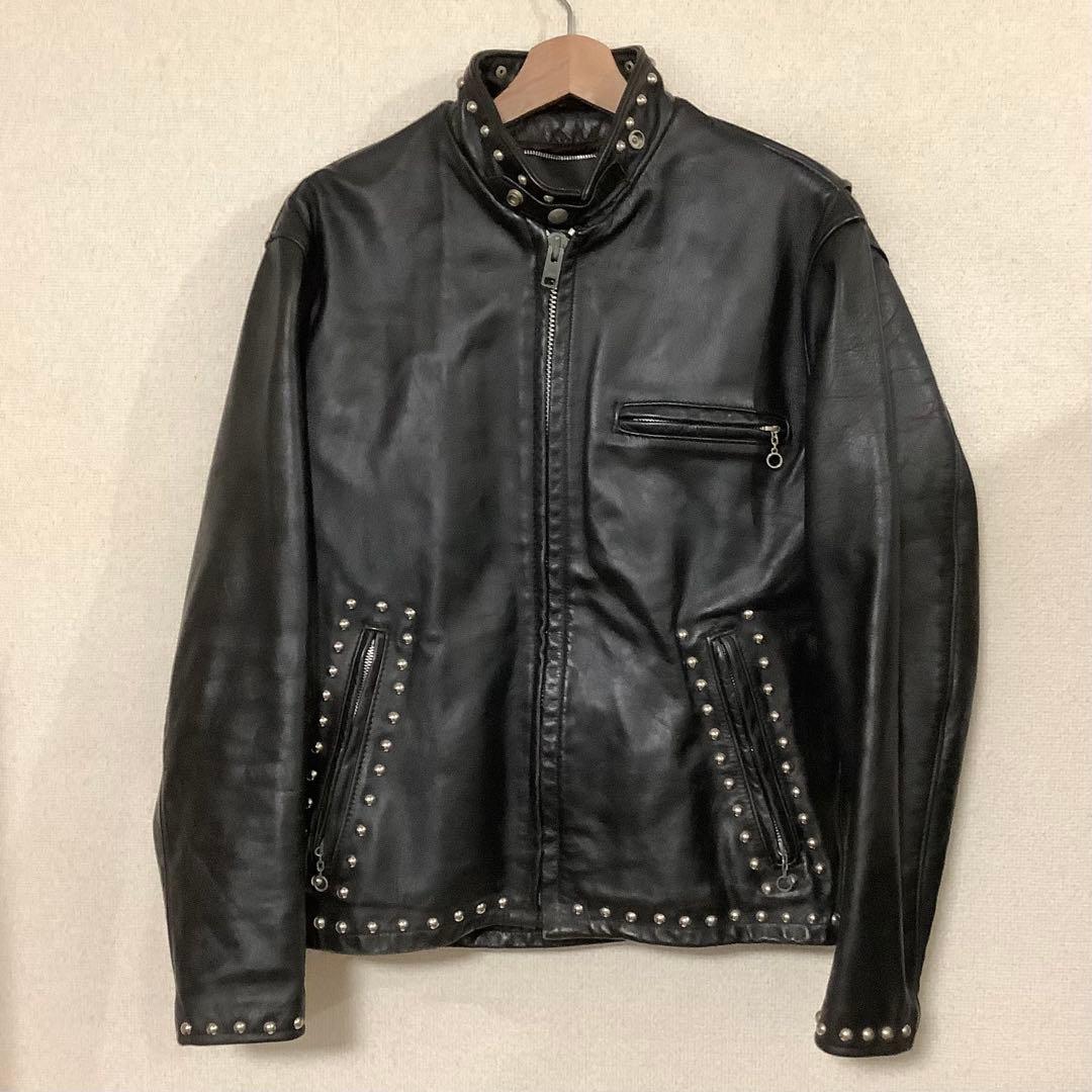 Schott スタッズ付きレザーシングルライダースジャケット K-321 メンズ 楽天市場】Schott ショット #7823950083(7007) SCH-613US VINT ONESTAR