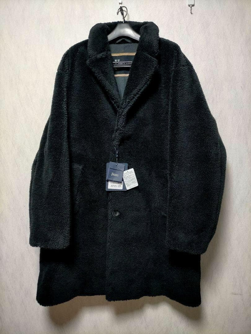 新品タグ付き　ヘルノ HERNO　23AW　ボア　コート　サイズ52 HERNO（ヘルノ） シングルコート ボアコート 大きいサイズあり