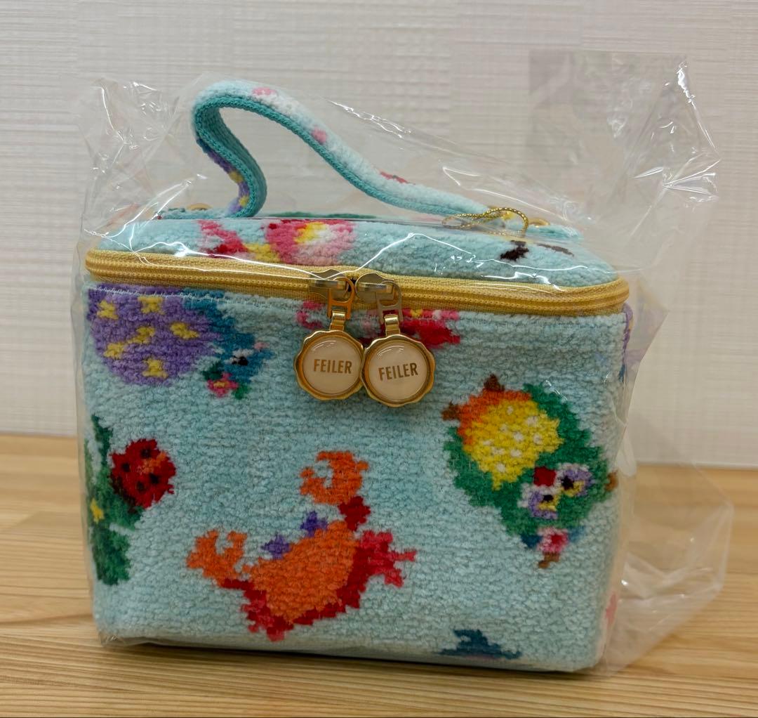 【新品未使用】フェイラー神崎恵コラボ バニティーポーチ お値下げ】FEILER 神崎恵×フェイラー初コラボ バニティポーチ抽選販売