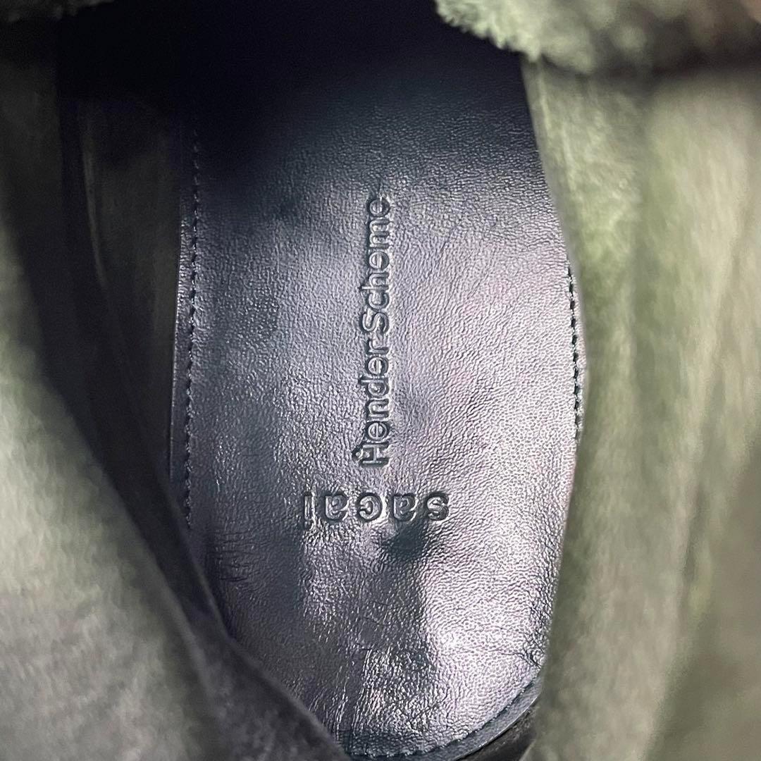 超神レア】 Hender Scheme SACAI コンバットブーツ カーキ - メルカリ