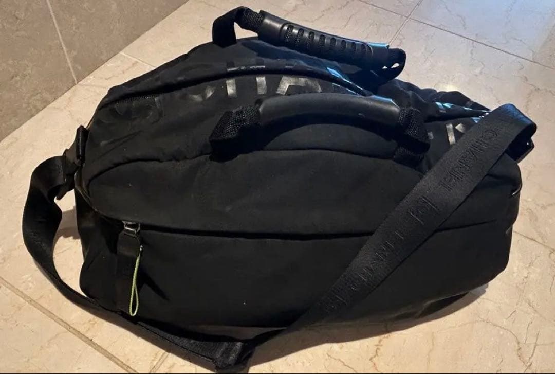 シャネルスポーツライン　ココマーク　黒ブラックボストンバッグ　CHANEL シャネルスポーツラインココマーク黒ブラックボストンバッグCHANEL