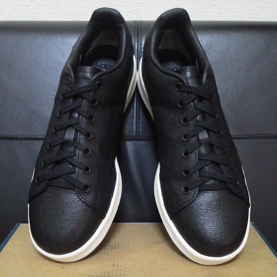 アディダス スタンスミス H 黒 28cm 本革 天然皮革 レザー LUX adidas Originals スタンスミス LUX レザー 天然皮革 アディダス