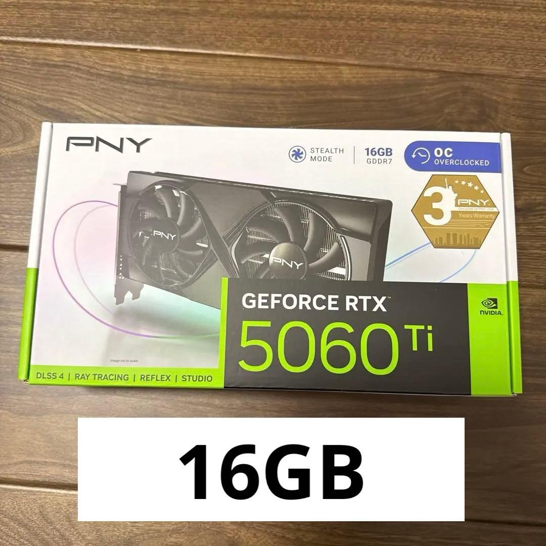 グラフィックボード・グラボ・ビデオカード PNY RTX5060Ti 16GB Amazon | PNY GeFORCE RTX 5060 Ti 16GB Overclocked Dualfan