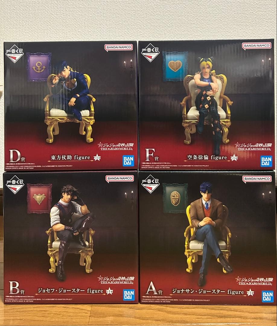 一番くじ　ジョジョワールド　 A賞　B賞　D賞　F賞　フィギュア 一番くじ ジョジョの奇妙な冒険 EVIL PARTY」の全ラインナップ公開