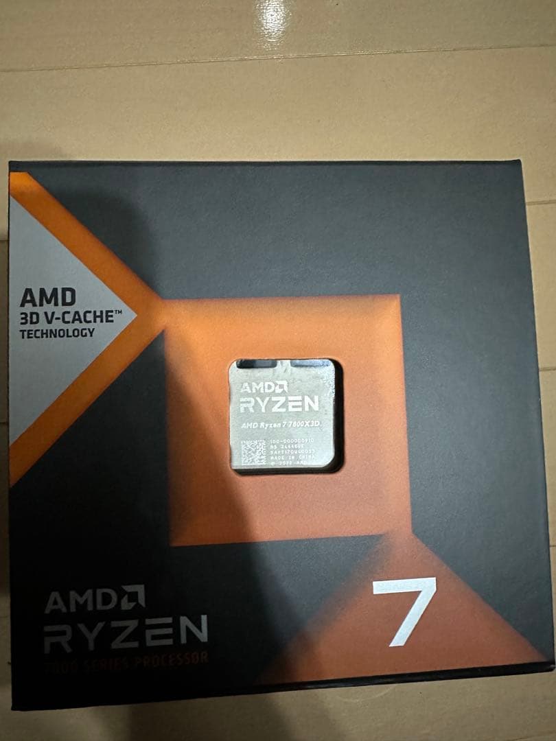 AMD Ryzen 7 7800X3D CPU 本体 AMD Ryzen 7 7800X3D 8 x 4.2GHz Octa Core Processor (CPU) Tray
