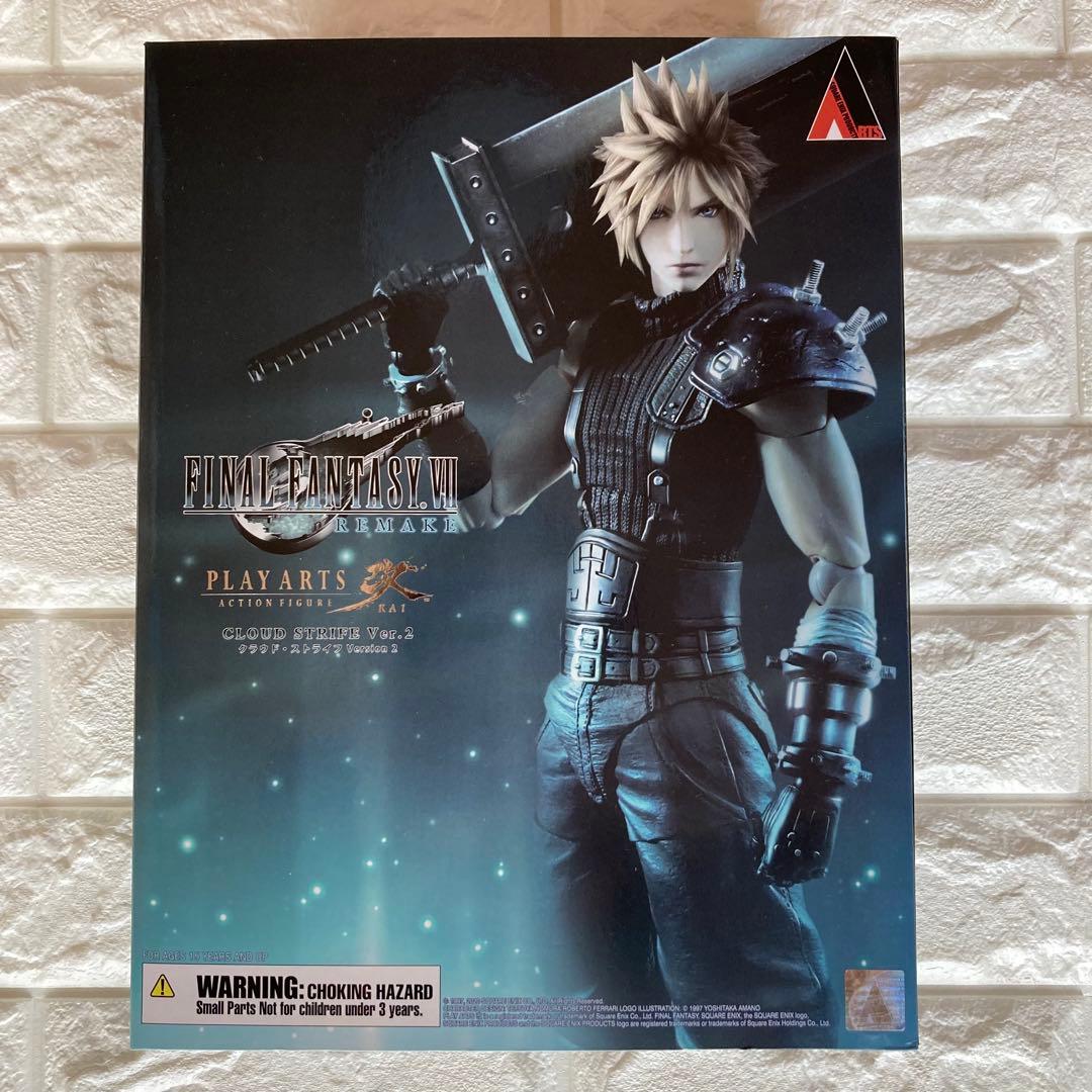 【美品】FF7 クラウド・ストライフ Ver.2 PLAY ARTS 改 PLAY ARTS改 FF7 リメイク クラウド フィギュア ver2 PLAY ARTS改