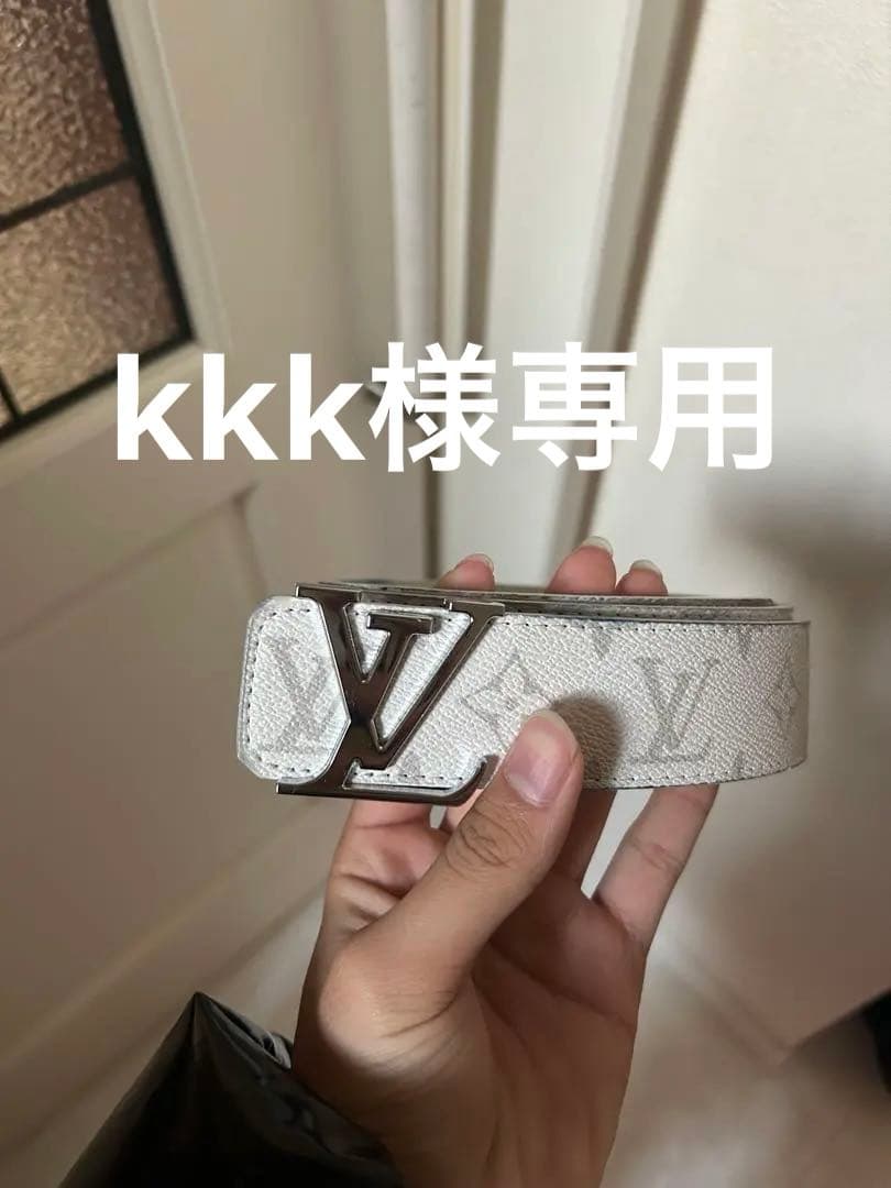 (kkk)Louis Vuitton ホワイト モノグラム ベルト Louis Vuitton モノグラム ベルト ホワイト【希少】 正規品 - メルカリ